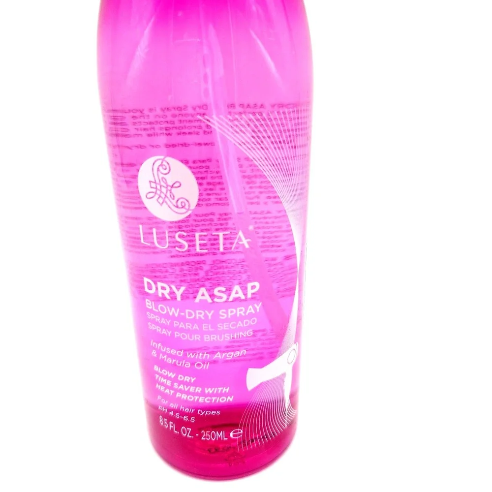 Luseta‎ Blow Dry Spray – 8.5 fl oz Heat Shield for Fast Styling & Frizz Control
